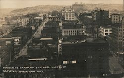 Portion of Seattle's Business District Showing Queen Ann Hill Postcard