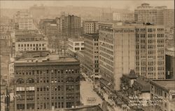 Portion of Seattle's Business District Looking North Washington Postcard Postcard Postcard