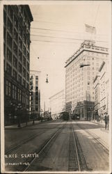 Second Avenue, Streetcar Seattle, WA Postcard Postcard Postcard