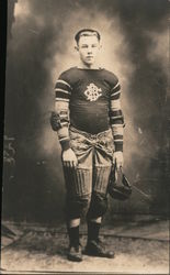 Football Player in Jersey Postcard