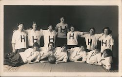 Y.H. Girls Basketball Team Postcard