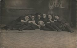 A.H.S. Girls Basketball Team 1909 Postcard Postcard Postcard