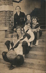 C.H.S Woodbury Girls Basketball Team Postcard Postcard Postcard