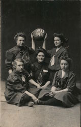 Alfred University Women's Basketball Team 1911 Postcard