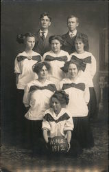 HHS Women's Basketball Team 1912 Postcard