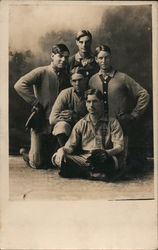 Baxter Baseball Team Studio Photo Postcard Postcard Postcard