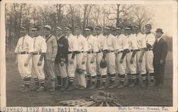 Oswego Baseball Team Kansas Tiffany Postcard Postcard Postcard