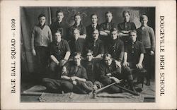 Dodgeville High School Baseball Team Wisconsin Postcard Postcard Postcard