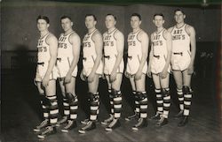 Art Amig's Mens Basketball Team 1940's Postcard