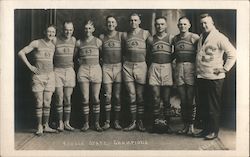 Kansas State Champion Basketball Team Postcard