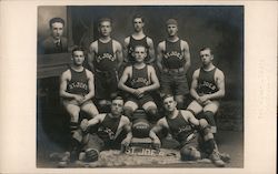 St. Joes Champion Basketball Team 1912-1915 Postcard Postcard Postcard