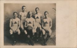 RHS Men's Basketball Team 1910 Postcard Postcard Postcard