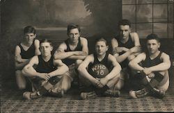 WHS Men's basketball team 1918 Postcard Postcard Postcard