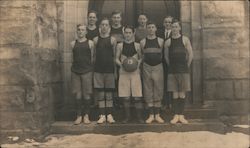 Men's Basketball Team, 1915 Postcard