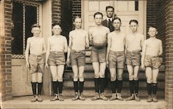 H.G.S. Boys Basketball Team Postcard