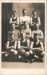 P.V.L.C. Basketball Team Postcard Postcard Postcard