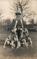 BHS Basketball Team Human Pyramid Postcard Postcard Postcard