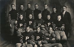 Parker South Dakota Football Team Postcard