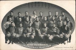 University of Kansas Football Team 1908 Lawrence, KS Squires Photo Postcard Postcard Postcard