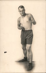 Boxer Pose Postcard