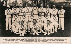 All-India Cricket Team, 1932 Postcard Postcard Postcard