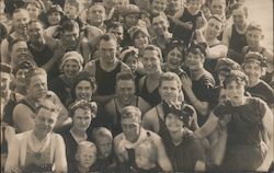 Crowd of Bathers Posing for Camera, Saltair Salt Lake City, UT Postcard Postcard Postcard