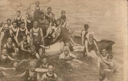 Bathers Swimming in and around Tub, Saltair Postcard