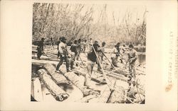 #8 Lumbermen on Rum River 1863 Minneapolis, MN Postcard Postcard Postcard