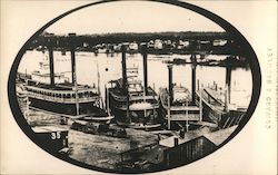 #35 1859 Minnnesota and Misissippi river steamers Postcard Postcard Postcard