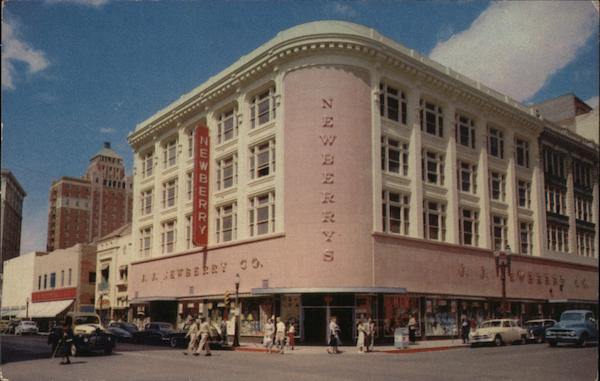 Newberry's Corner - Texas and Stanton Streets El Paso, TX Postcard