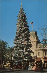 Disneyland at Christmas Postcard