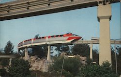 Disneyland Monorail Anaheim, CA Postcard Postcard Postcard