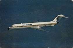 East African Airliner Postcard