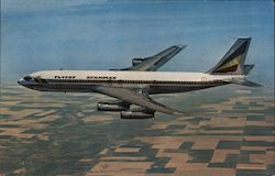 Boeing 707 Intercontinental Fan Jet Airline Advertising Postcard Postcard Postcard