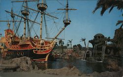 Pirate Ship, Disneyland Postcard