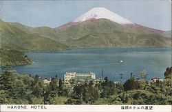 Hakone Hotel, with view of Mount Fuji Japan Postcard Postcard Postcard