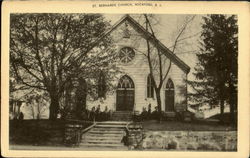 St. Bernards Church Wickford, RI Postcard Postcard