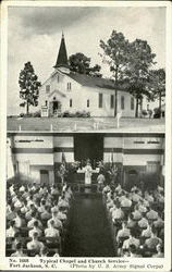 Typical Chapel And Church Service Fort Jackson, SC Postcard Postcard