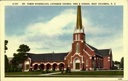 Mt. Tabor Evangelical Lutheran Church, 1000 B Avenue West Columbia, SC Postcard Postcard