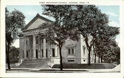 First Methodist Church Jackson, TN Postcard Postcard