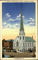 Central Presbyterian Church, Memorial Square Postcard