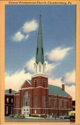 Central Presbyterian Chambersburg, PA Postcard Postcard