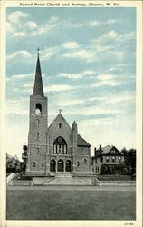 Sacred Heart Church And Rectory Postcard