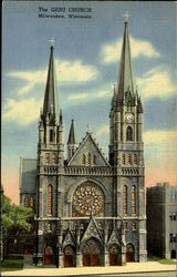 The Gesu Church Milwaukee, WI Postcard Postcard