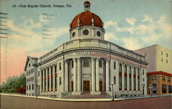 First Baptist Church Postcard