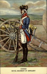 Gunner Royal Regiment Of Artillery Postcard