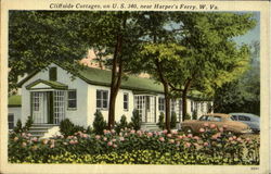 Cliffside Cottages, U. S. 340 Harpers Ferry, WV Postcard Postcard