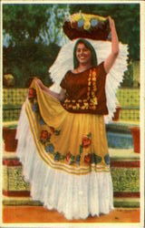 Indian Type Woman from Oaxaca Mexico Postcard Postcard