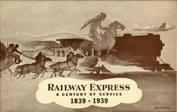 Railway Express Postal Postcard Postcard