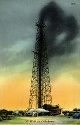 Oil Well In Oklahoma Oil Wells Postcard Postcard